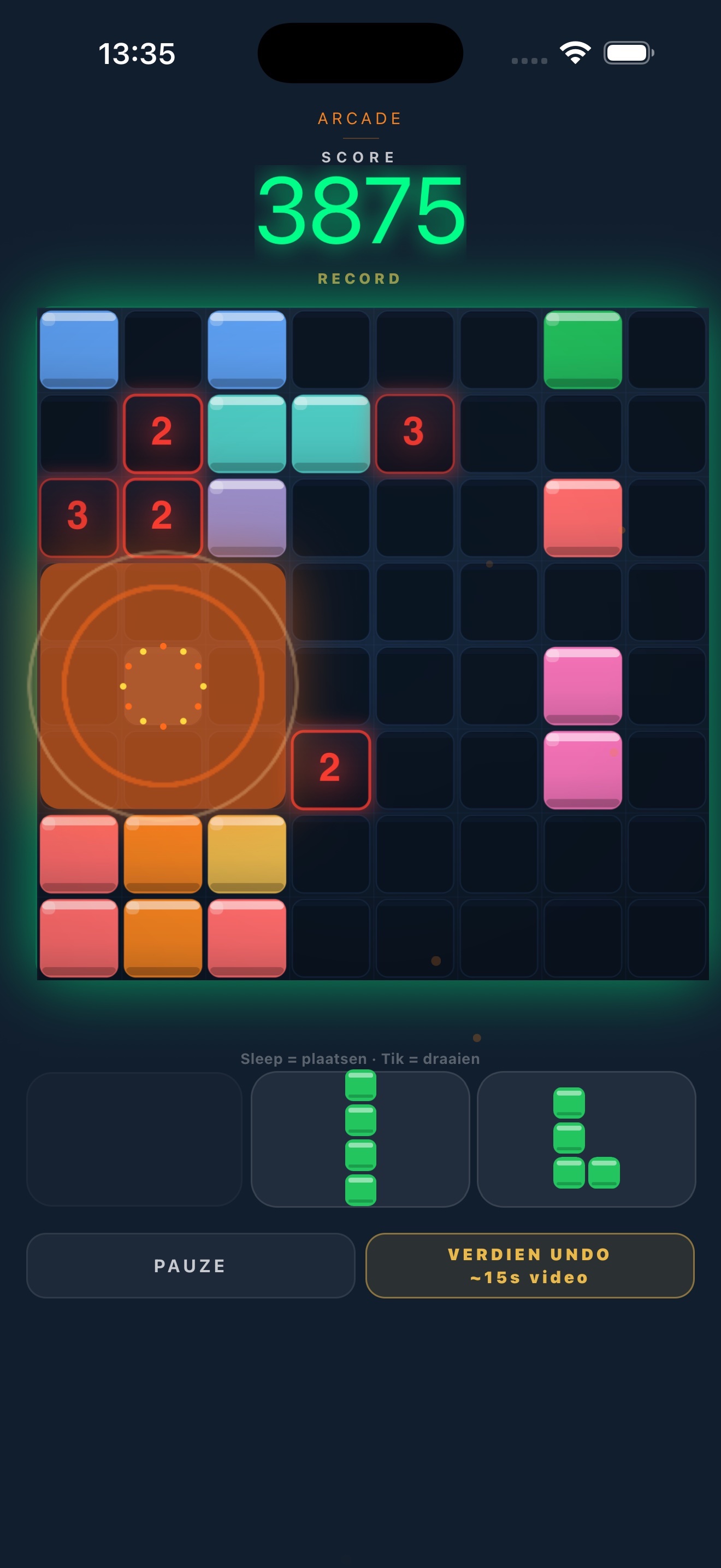 ROTATRIX arcade modus